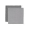 Set van 2 XL bamboe tetradoeken - Storm grey 